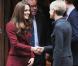 Catherine, duchesse de Cambridge et le prince William étaient les invités de l'Honorable Société du Middle Temple, une des quatre  Inns of Court , à Londres, le 8 octobre 2012, pour rencontrer des lauréats des bourses royales et inaugurer celle à leur nom.