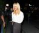 Rihanna devenue blonde se rend dans un restaurant à Los Angeles le 8 octobre 2012.