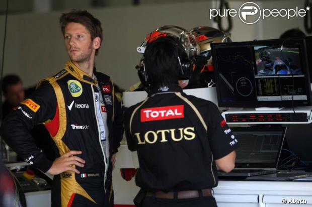 Romain Grosjean le 5 octobre 2012 lors du Grand Prix du Japon à Suzuka durant les qualifications