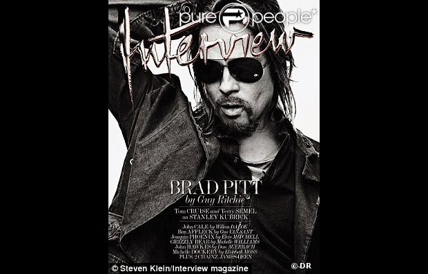 Brad Pitt en couverture du magazine Interview