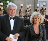 Eric Raoult et sa femme à L'Elysée, le 22 juin 2009.