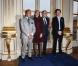 Le couturier Valentino (Valentino Garavani), Serge Toubiana et Benjamin Biolay étaient décorés dans l'ordre des Arts et des Lettres le 10 octobre 2012 au ministère de la Culture, à Paris. La ministre Aurélie Filippetti leur a remis leurs décorations, décidées par son prédécesseur Frédéric Mitterrand.