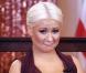 Christina Aguilera, ambassadrice du programme contre la faim dans le monde des Nations Unis, reçoit l'award George McGovern au département d'État à Washington. Le 3 octobre 2012.