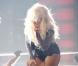 Christina Aguilera, en body et bas résilles lors du concert Michael Forever en hommage à Michael Jackson, au Millennium Stadium de Cardiff. Octobre 2011.