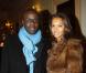 Le couple Karine Le Marchand et Lilian Thuram lors de la générale de la pièce Quadrille, au théâtre Édouard VII à Paris, le 12 décembre 2011