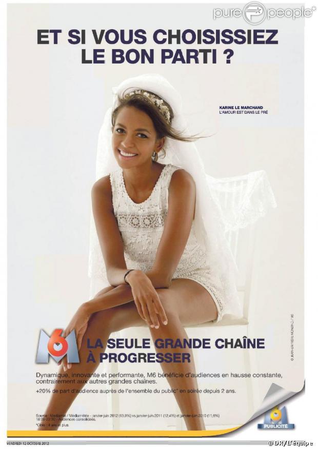 Karine Le Marchand pose pour la chaîne M6
