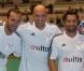  Pascal Obispo et Bixente Lizarazu lors du Foot-Concert qui se déroulait à Lyon le 13 octobre 2012 au profit de l'association Huntington Avenir 