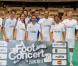  Jérémy Clément, CLaire Keim, Ludovic Giuly, Bixente Lizarazu et Pascal Obispo lors du Foot-Concert qui se déroulait à Lyon le 13 octobre 2012 au profit de l'association Huntington Avenir 
