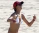 Exclusif - Alessandra Ambrosio, volleyeuse sexy sous le soleil de Malibu. Le 14 octobre 2012.