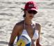 Exclusif - Alessandra Ambrosio, volleyeuse sexy sous le soleil de Malibu. Le 14 octobre 2012.
