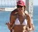 Exclusif - Alessandra Ambrosio en pleine partie de beach-volley sous le soleil de Malibu. Le 14 octobre 2012.