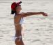 Exclusif - Alessandra Ambrosio, volleyeuse sexy sous le soleil de Malibu. Le 14 octobre 2012.