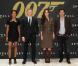 Naomie Harris, Daniel Craig, Bérénice Marlohe, Javier Bardem lors du photocall à New York pour la promotion du film Skyfall le 15 octobre 2012