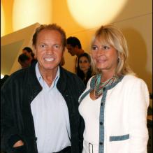 Frank Alamo et sa femme Claudy Alamo à Paris le 30 septembre 2004.