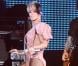 Rihanna en concert pour la tournée The Last Girl On Earth Tour en Belgique le 16 avril 2010.