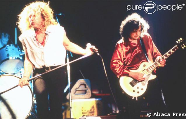 Led Zeppelin sur scene dans les annees 70