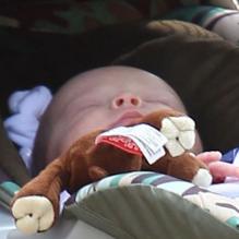 Voici Jack, l'adorable bébé d'Anna Faris. Elle l'emmène chez le pédiatre à Los Angeles, le 2 Novembre 2012.