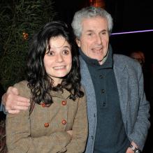 Claude Lelouch et sa fille Salomé au théâtre de la Gaîté Montparnasse pour un concert du pianiste Dimitri Naïditch à Paris le 19 novembre 2012