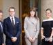 Nicolas Sarkozy et Carla Bruni reçoivent la princesse Victoria de Suède et le prince Daniel à l'Elysée, le 28 septembre 2010.