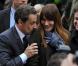  Nicolas Sarkozy et Carla Bruni-Sarkozy à Paris, le 6 mai 2012. 