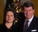 Xavier Darcos et sa femme Laure lors d'un dîner d'Etat en l'honneur de Dilma Rousseff, la présidente du Brésil à l'Elysée, le 11 Decembre 2012.