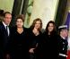 Valérie Trierweiler, François Hollande, la présidente du Brésil Dilma Rousseff et sa fille Paula Araujo lors d'un dîner d'Etat à l'Elysée, le 11 Decembre 2012.