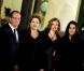 Valérie Trierweiler, François Hollande, la présidente du Brésil Dilma Rousseff et sa fille Paula Araujo lors d'un dîner d'Etat à l'Elysée, le 11 Decembre 2012.