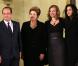 Valérie Trierweiler, François Hollande, la présidente du Brésil Dilma Rousseff et sa fille Paula Araujo lors d'un dîner d'Etat à l'Elysée, le 11 Decembre 2012.