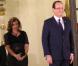 Valérie Trierweiler et François Hollande lors d'un dîner d'Etat en l'honneur de Dilma Rousseff, la présidente du Brésil à l'Elysée, le 11 Decembre 2012.