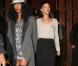 Rihanna et une amie devant un club de Los Angeles, le 14 décembre.