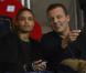 Jean-Roch et sa compagne Anaïs lors du match entre le PSG et Lyon le 16 décembre 2012 au Parc des Princes (victoire 1-0 du PSG) à Paris