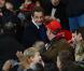 Nicolas Sarkozy lors du match entre le PSG et Lyon le 16 décembre 2012 au Parc des Princes (victoire 1-0 du PSG) à Paris