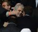 Nicolas Sarkozy et Enrico Macias lors du match entre le PSG et Lyon le 16 décembre 2012 au Parc des Princes (victoire 1-0 du PSG) à Paris