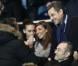Nicolas Sarkozy lors du match entre le PSG et Lyon le 16 décembre 2012 au Parc des Princes (victoire 1-0 du PSG) à Paris