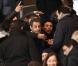Nicolas Sarkozy lors du match entre le PSG et Lyon le 16 décembre 2012 au Parc des Princes (victoire 1-0 du PSG) à Paris