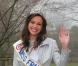 Marine Lorphelin, Miss France 2013, de retour dans sa ville natale, Charnay-les-Macon en Bourgogne, le 19 décembre 2012
