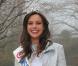Marine Lorphelin, Miss France 2013, de retour dans sa ville natale, Charnay-les-Macon en Bourgogne, le 19 décembre 2012