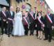Marine Lorphelin, Miss France 2013, aux côtés du maire, de retour dans sa ville natale, Charnay-les-Macon en Bourgogne, le 19 décembre 2012