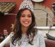 Marine Lorphelin, Miss France 2013, rayonnante, lors de son retour dans sa ville natale, Charnay-les-Macon en Bourgogne, le 19 décembre 2012