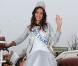 Marine Lorphelin, Miss France 2013, de retour dans sa ville natale, Charnay-les-Macon en Bourgogne, le 19 décembre 2012