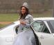 Marine Lorphelin, Miss France 2013, de retour dans sa ville natale, Charnay-les-Macon en Bourgogne, le 19 décembre 2012
