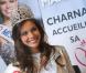 Marine Lorphelin, Miss France 2013, de retour dans sa ville natale, Charnay-les-Macon en Bourgogne, le 19 décembre 2012