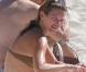 Kate Moss et Jamie Hince se détendent sur une plage à Saint-Barthélémy le 19 decembre 2012