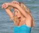 Exclusif - Erin Heatherton en pleine séance photo pour Victoria's Secret sur une plage à Miami. Le 19 décembre 2012.