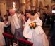 Thierry Olive et sa douce Annie lors de leur mariage religieux en l'église de Gavray, le 14 septembre 2012