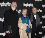 Michael Haneke, Emmanuelle Riva et Jean-Louis Trintignant pour la première du film Amour à la Cinémathèque Francaise de Paris, le 15 octobre 2012.