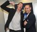 EXCLU- Alain Bernard et Jérémy Stravius lors de la soirée des champions du Comité National Olympique et Sportif Français le 17 janvier à Paris au siège du CNOSF