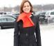 L'actrice américaine Sigourney Weaver arrive au défilé Dior Haute Couture à Paris le 21 janvier 2013