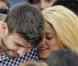  Shakira et Gerard Piqué se promènent à Barcelone, le 14 avril 2011. 
  