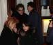 Jean Sarkozy et sa femme Jessica lors de l'anniversaire de Nicolas Sarkozy le 28 janvier 2013 au restaurant Giulio Rebellato à Paris
